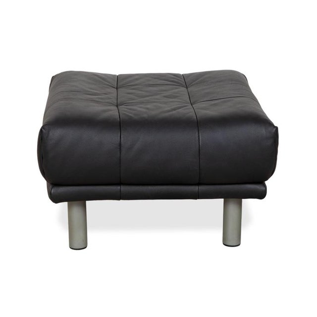 Set of BMP 418 Lounge Chair and Ottoman in Black Leather from Rolf Benz, Set of 2 For Sale - Image 16 of 18