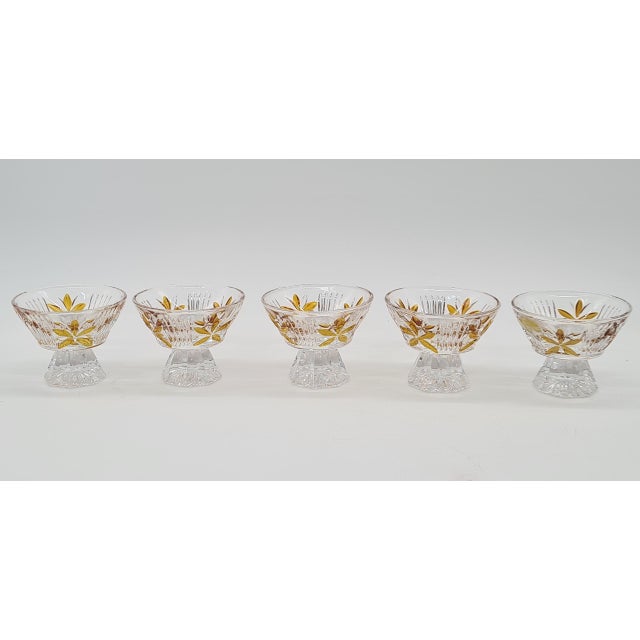 German Lead Crystal Decanter with Glasses, 1960s, Set of 6 For Sale - Image 6 of 11