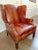 Textile Elevate Your Space With This Stunning Vintage Dutch Cognac Colored Wingback Leather Club Chair For Sale - Image 7 of 12