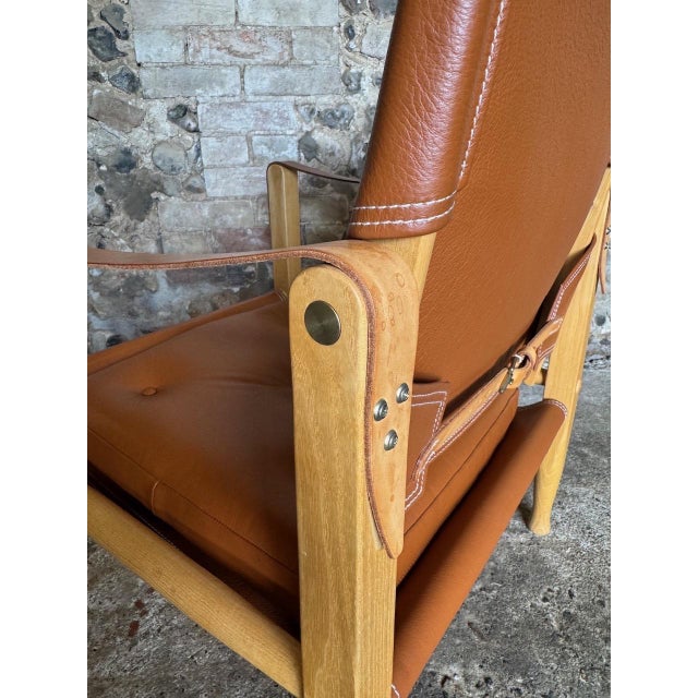 KK47000 Safari Chair in Ash with Cognac Leather by Kaare Klint for Carl Hansen & Søn For Sale - Image 17 of 18