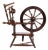 Antique Hand-Polished Dark Wood Spinning Wheel, 1880s For Sale
