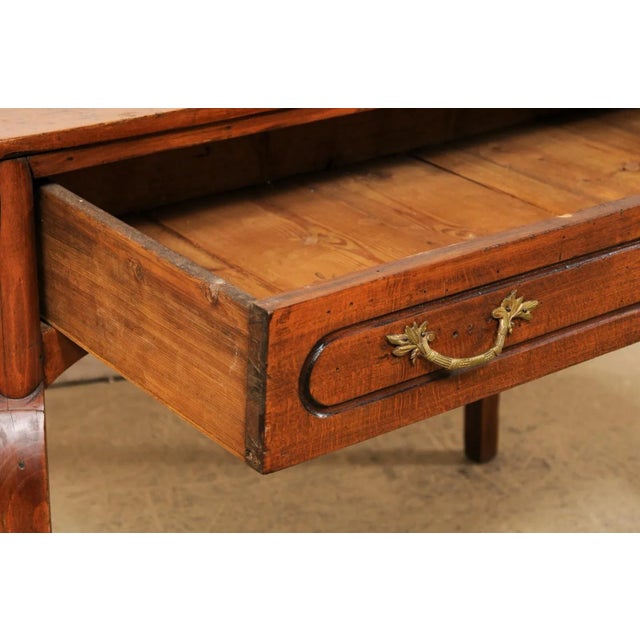 Brown 18th Century Italian Console Server with Drawer For Sale - Image 8 of 12