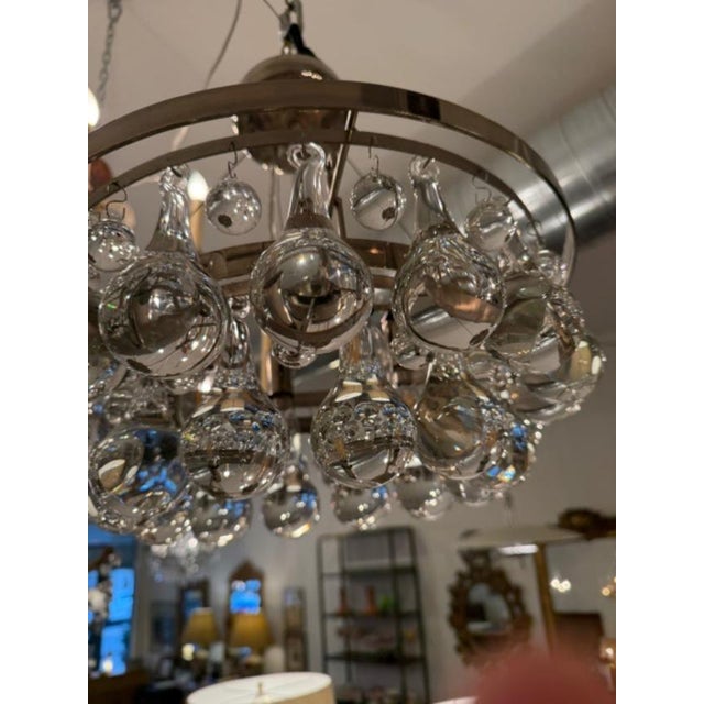 2010s Ochre Pear Semi Flushmount Chandelier For Sale - Image 5 of 5