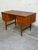 Vintage Danish Teak Executive Desk Mid Century Modern Scandinavian 6 Drawer For Sale - Image 4 of 10