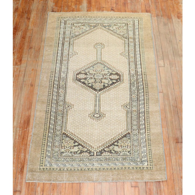 Textile Antique Tribal Serab Accent Rug - 3'9" x 6'6" For Sale - Image 7 of 7