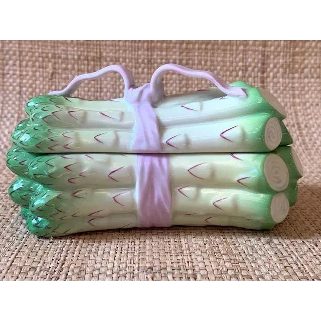 Herend Asparagus Pink Bow Trinket Box For Sale - Image 11 of 11