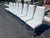 Set of 6 Custom White Leather Parsons Dining Chairs Attributed to Design Institute of America For Sale - Image 9 of 18