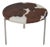 Danish Stool with Cowhide Seat For Sale
