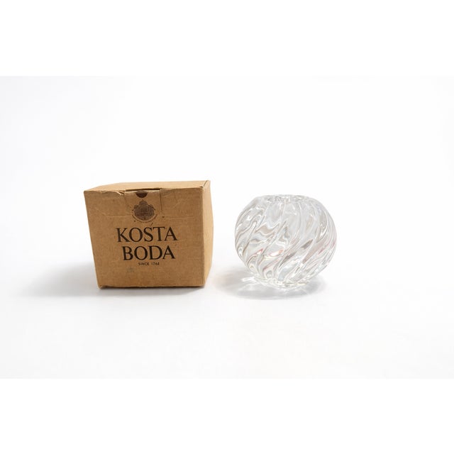 Vintage Scandinavian Crystal Candleholder from Kosta Boda, 1980s For Sale - Image 3 of 9