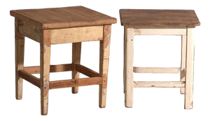 Bedside Tables in Pine Wood, Central Europe, 1940, Set of 2