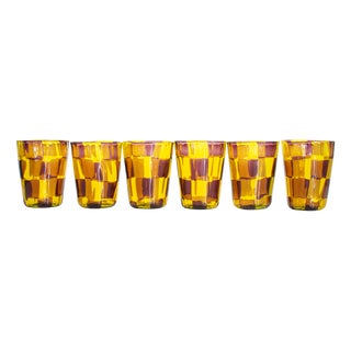 Tequila Glasses in Murano Glass by Mariana Iskra, Set of 6 For Sale