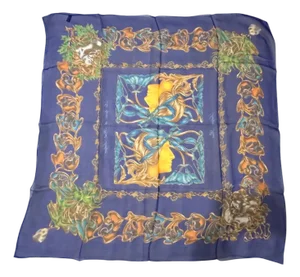 An Iconic 1990s Silk French Scarf by Lalique