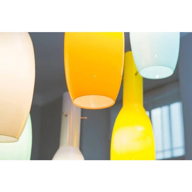 Italian Multicoloured Hanging Ceiling Lamp from Vistosi, 1950s For Sale - Image 6 of 12