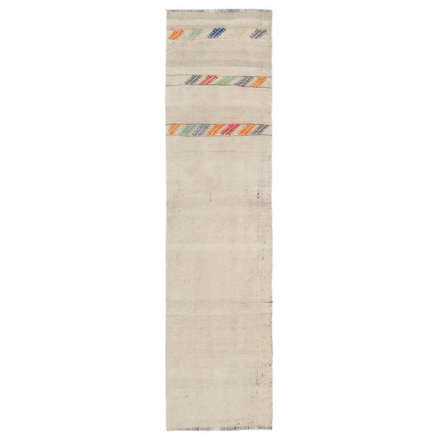 Decorative Vintage Turkish Kilim Runner - 2`0" X 7`7" For Sale - Image 4 of 6