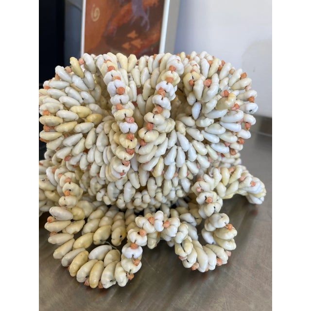 Vintage Ruffled Shell Vase Candle Holder For Sale - Image 4 of 7