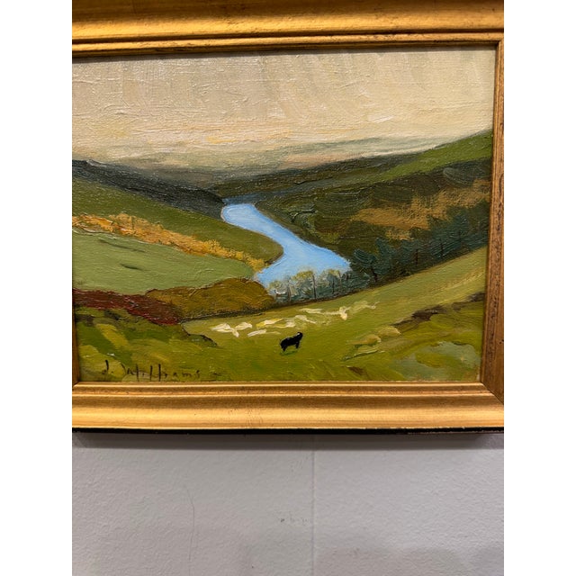 Late 20th Century 20th Century Oil Painting Pastoral Scene For Sale - Image 5 of 7