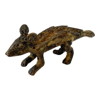 African Lobi Bronze Porcupine / Gold Weight For Sale