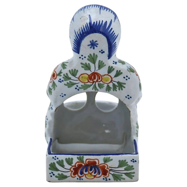 Antique French Faience Master Salt Box For Sale - Image 4 of 7