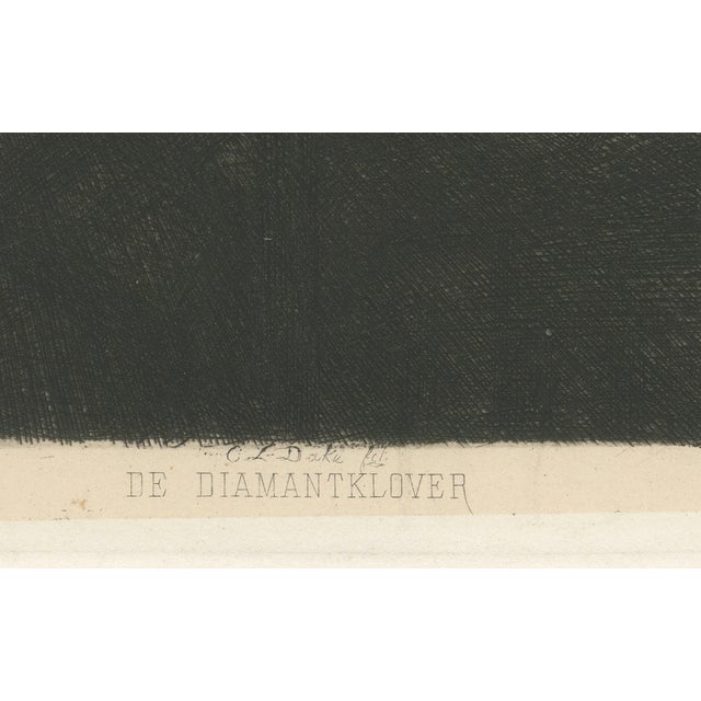 C.L. Dake, The Diamond Cleaver, 1888, Amsterdam Diamond Industry Etching For Sale - Image 6 of 10