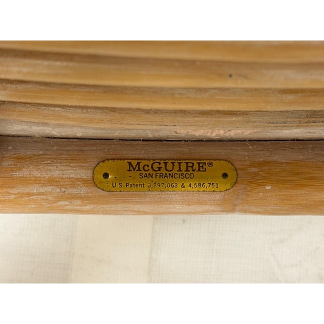 Vintage McGuire Rattan Lounge Armchair, San Francisco, California For Sale - Image 18 of 18