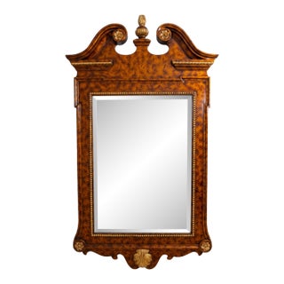 Maitland Smith Georgian Style Large Wall Mirror For Sale