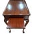1940s 1940s Queen Anne Style Mahogany Tea Table With Double Pullout Trays For Sale - Image 5 of 10