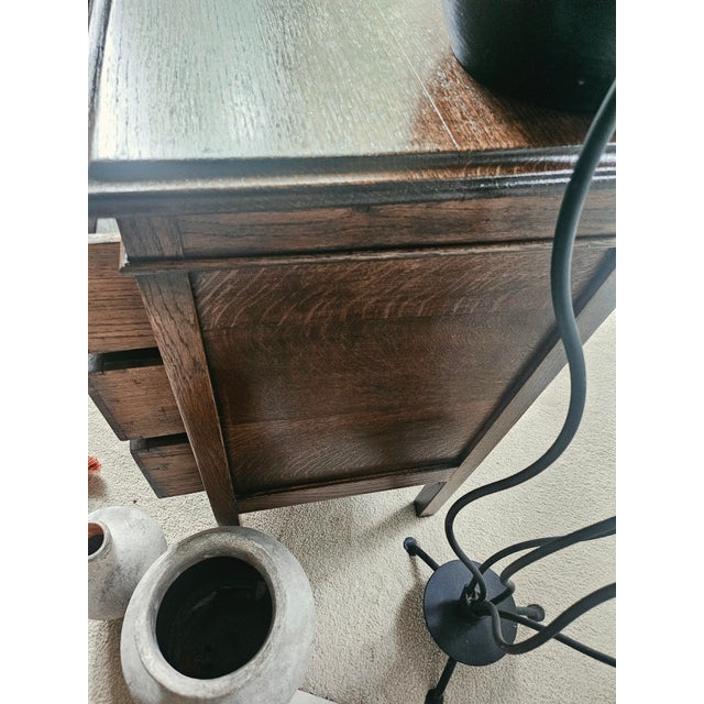 1910s American Golden Oak Three-Drawer Chest/Dresser For Sale - Image 9 of 11