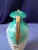 Antique Victorian Victoria Carlsbad Austria Portrait Vase, Victorian Art Nouveau Hand Painted Porcelain Urn, G M Asmann the Secret For Sale - Image 10 of 13