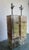 Very Heavy Vintage Pair of Fractal Resin Column Lamps in a Modernist Glam style. This unique lamp style is from the latter...