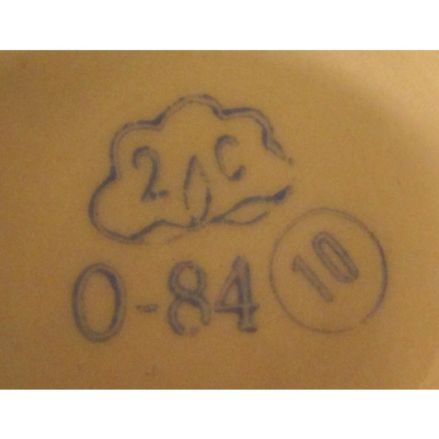 1940s Pahkta Porcelain Asian Cloud Floral 7 Piece Tea Set With Cups and Pitcher For Sale - Image 12 of 13