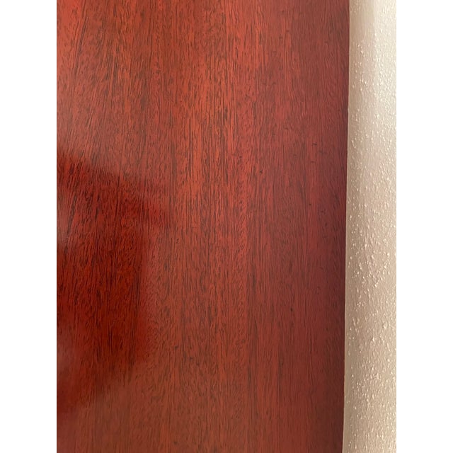 Vintage Mid-Century Modern Dixie Mahogany Bowfront Dresser For Sale - Image 12 of 12