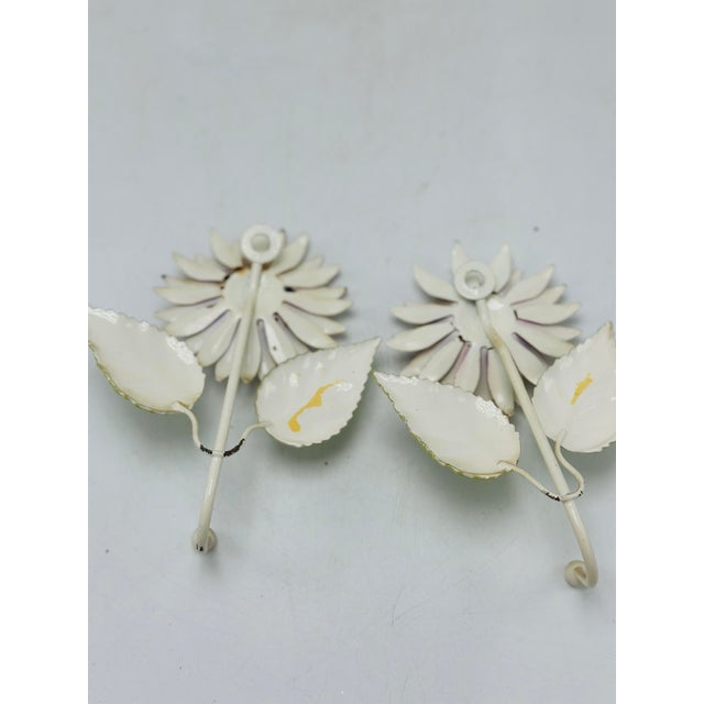 Vintage Tole Wall Hooks, a Pair For Sale In Charleston - Image 6 of 7