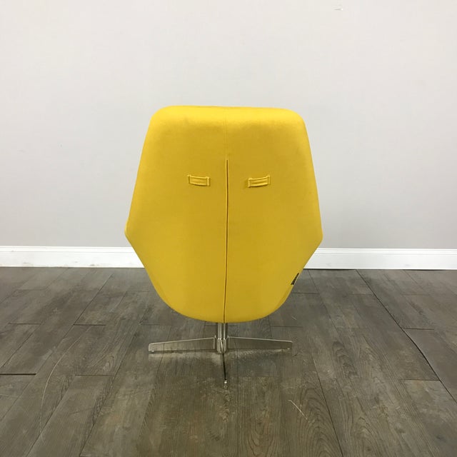 Modani Modern Yellow Lounge Chair Chairish