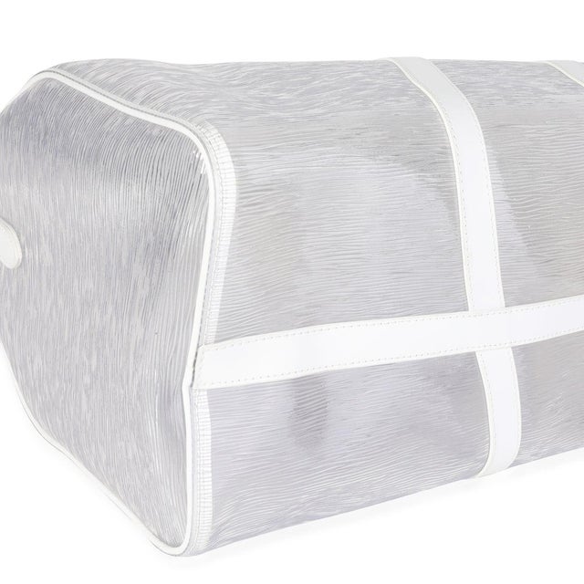 Clear Epi PVC Wavy Keepall Bandoulière 50 For Sale In New York - Image 6 of 8