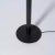 1980s Postmodern Design Black Floor Lamp With White Pyramid Top For Sale - Image 5 of 6