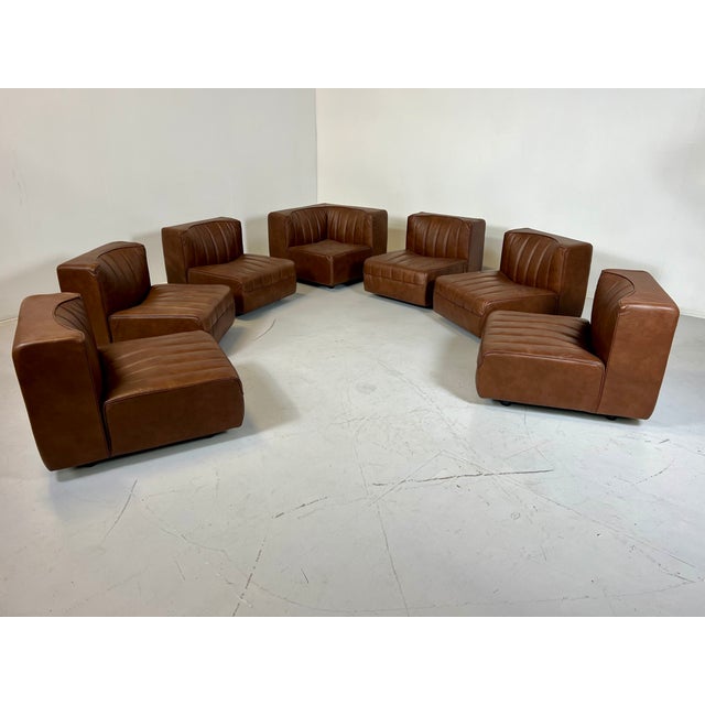 Arflex Model 9000 Modular Sofa by Tito Agnoli for Arflex, Italy, 1970s, Set of 7 For Sale - Image 4 of 6