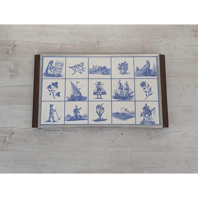 Blue Vintage Ney Ceramic Cooktop, 1950s For Sale - Image 8 of 14