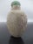 19th Century Chinese Qing Chicken Bone Jade Dragon Carved Snuff Bottle With Green Jade Top For Sale - Image 5 of 11