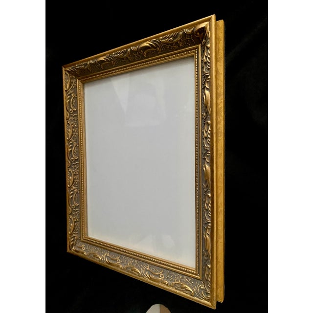 Vintage Burnes of Boston "Palermo Gold" Gold Ornate Filigree Wood Picture Frame. For Sale - Image 14 of 18