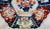 Japanese Antique Hexagonal Imari Plate Hand Decorated With Vibrant Floral Patterns - Circa 1900 For Sale - Image 3 of 11