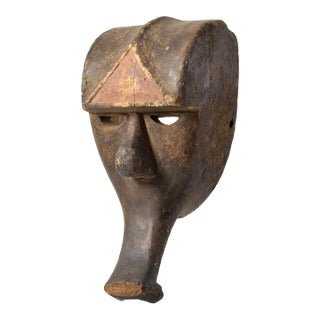 Early 20th Century Kwele Ekuk Mask Gabon For Sale