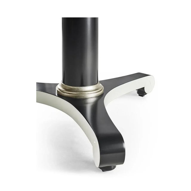 Classic Black and White Dining Table For Sale - Image 4 of 6