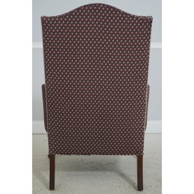 Kittinger Kittinger Biggs Queen Anne Mahogany Wing Chair For Sale - Image 4 of 18
