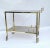 Italian Gold-Plated Smoked Glass Brass Bar Cart on Two Levels, 1970s For Sale - Image 6 of 8