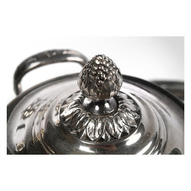 Antique Coffee or Tea Service in Silver Set For Sale - Image 4 of 7