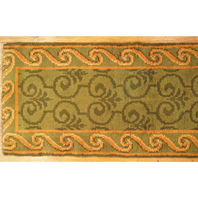 1940 Vintage Spanish Savonnerie Rug, in Long Runner Size For Sale In New York - Image 6 of 8
