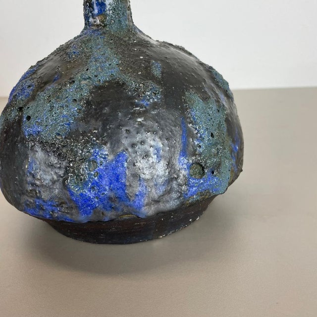 Abstract Ceramic Studio Pottery Vase from Gerhard Liebenthron, Germany, 1970s For Sale - Image 17 of 18