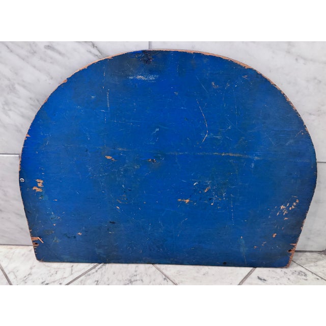 Blue Cubic Zirconia Carnival Ride Sign For Sale - Image 8 of 9