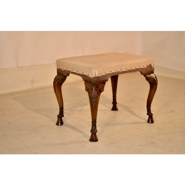 Early 19th Century English Walnut Stool For Sale In Greensboro - Image 6 of 13
