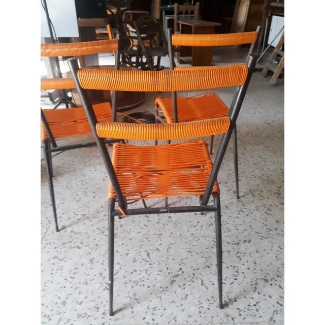 Metal Chair with Plastic Woven, 1960s For Sale - Image 10 of 16